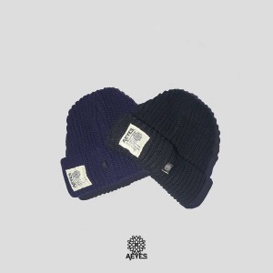 Beanie Aeyes Black & Blue Navy