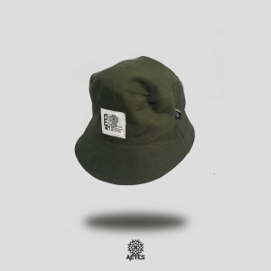 Bucket Hat Aeyes Green Army & Black